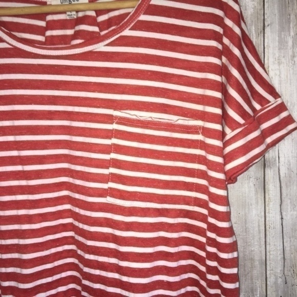 Umgee Striped High Low Tee - Picture 2 of 6